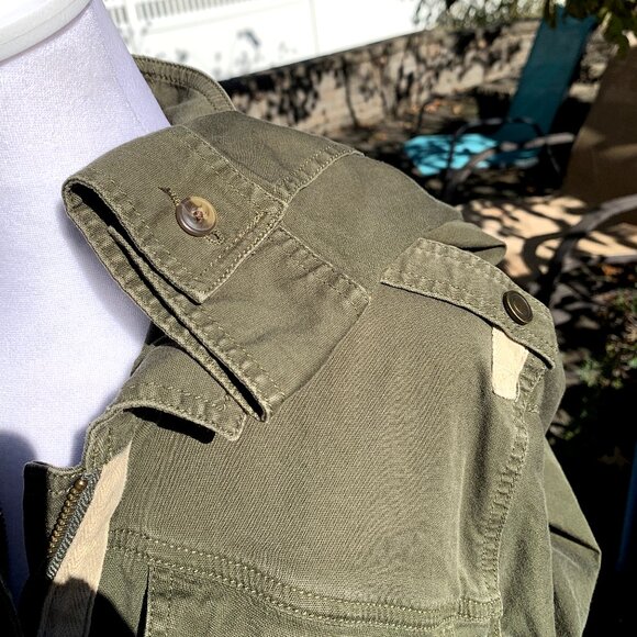 CAbi Army Green Anorak Military Utility Cargo Jacket - Picture 5 of 15